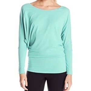 Lucy Oversized Turquoise Yoga Top